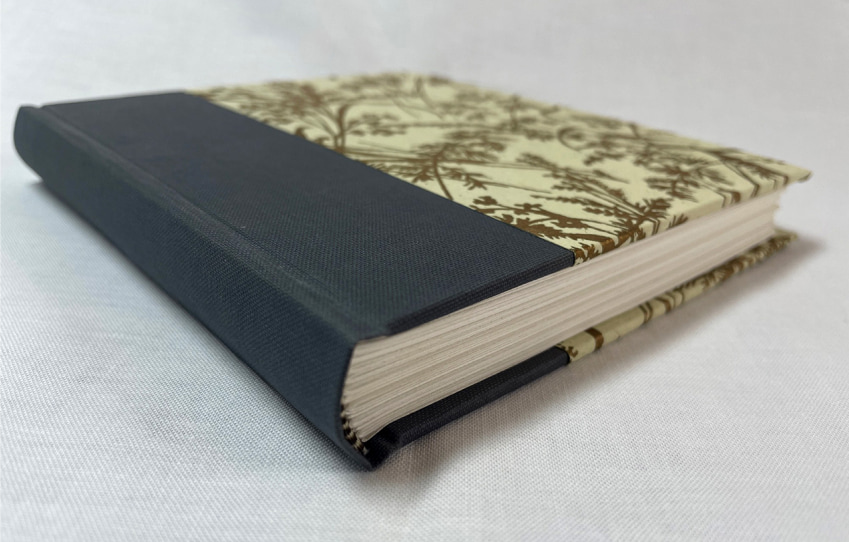 late fall sketchbook back cover standing up